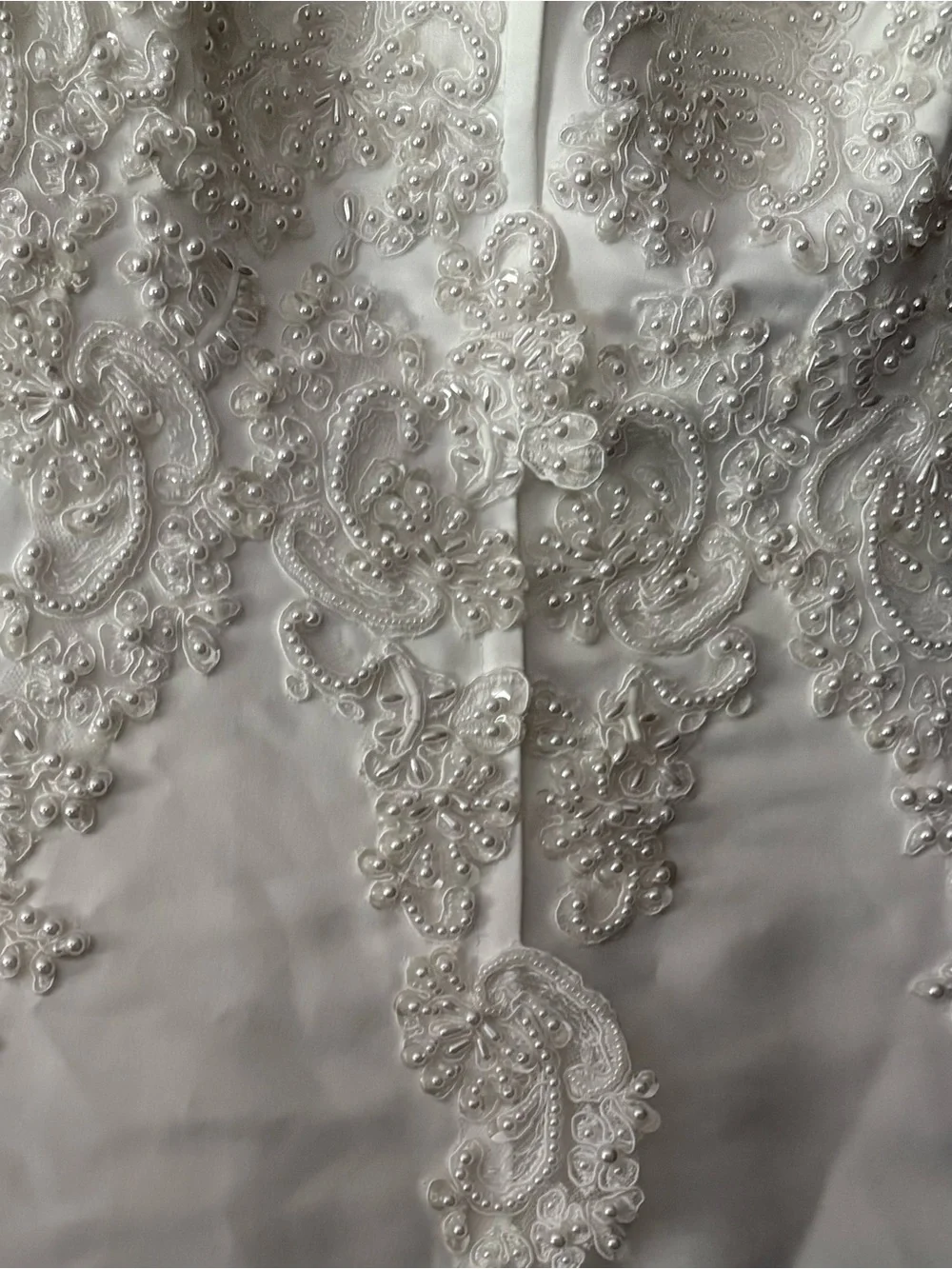 White Lace Halter Bridal Storage Garment Cover